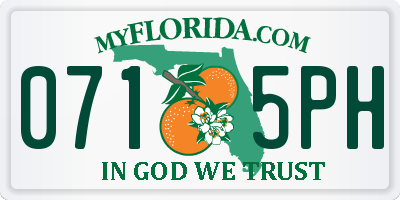 FL license plate 0715PH