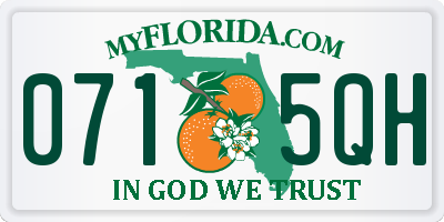 FL license plate 0715QH