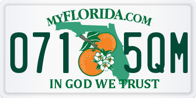 FL license plate 0715QM