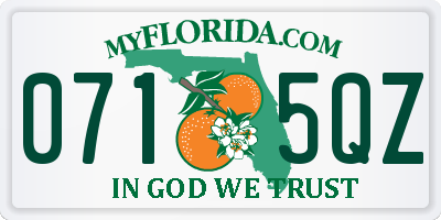FL license plate 0715QZ