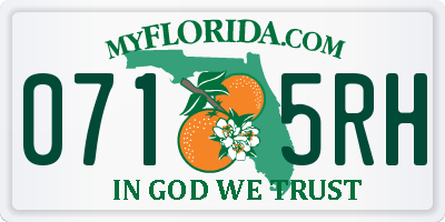 FL license plate 0715RH