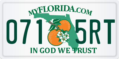 FL license plate 0715RT
