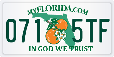 FL license plate 0715TF