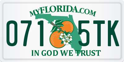 FL license plate 0715TK
