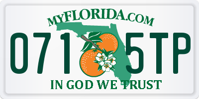 FL license plate 0715TP