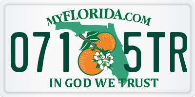 FL license plate 0715TR