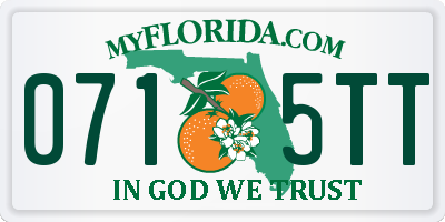 FL license plate 0715TT