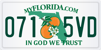 FL license plate 0715VD