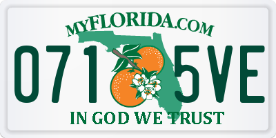 FL license plate 0715VE
