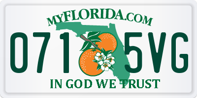 FL license plate 0715VG