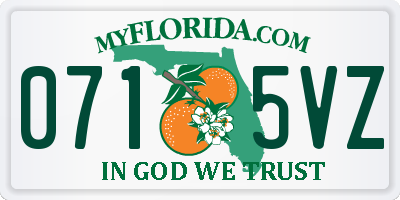 FL license plate 0715VZ