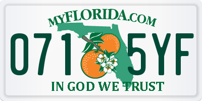 FL license plate 0715YF