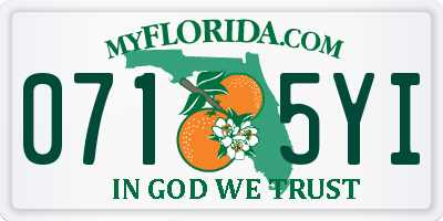 FL license plate 0715YI