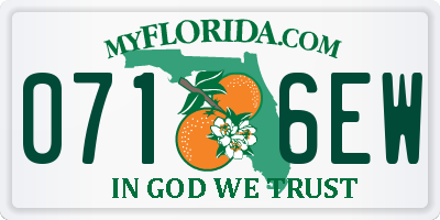FL license plate 0716EW