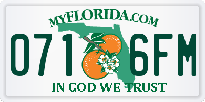 FL license plate 0716FM