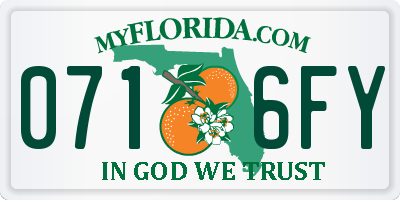 FL license plate 0716FY
