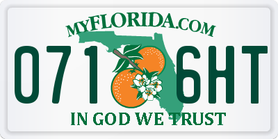 FL license plate 0716HT