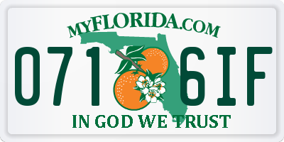 FL license plate 0716IF