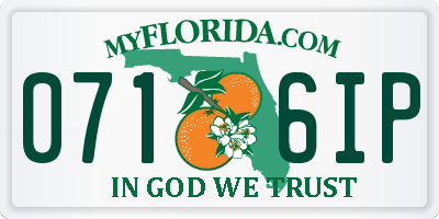 FL license plate 0716IP