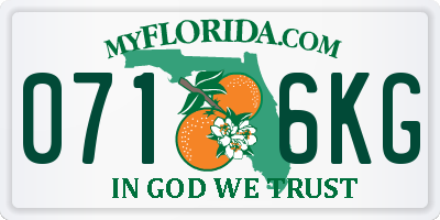 FL license plate 0716KG