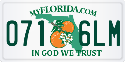 FL license plate 0716LM