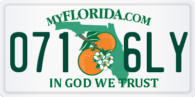 FL license plate 0716LY
