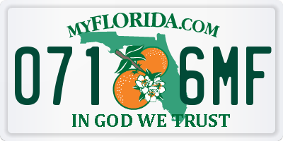 FL license plate 0716MF