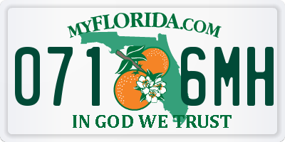 FL license plate 0716MH