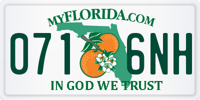 FL license plate 0716NH