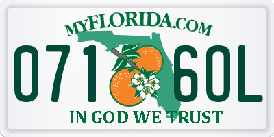 FL license plate 0716OL