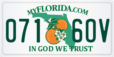 FL license plate 0716OV
