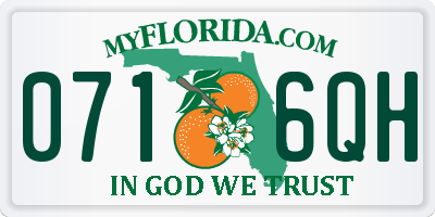 FL license plate 0716QH