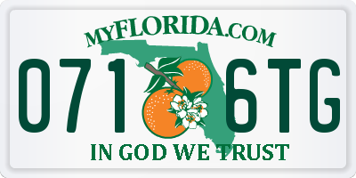 FL license plate 0716TG
