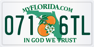 FL license plate 0716TL