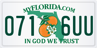FL license plate 0716UU