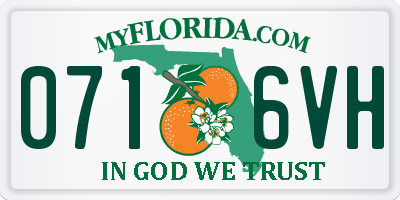 FL license plate 0716VH