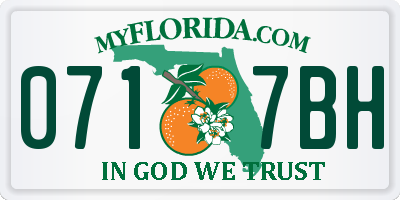 FL license plate 0717BH