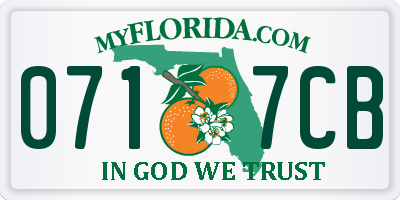 FL license plate 0717CB