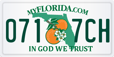 FL license plate 0717CH