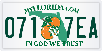 FL license plate 0717EA
