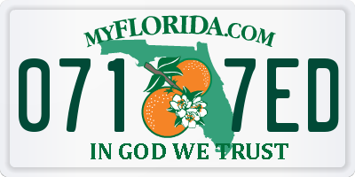 FL license plate 0717ED