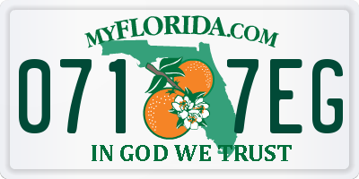 FL license plate 0717EG