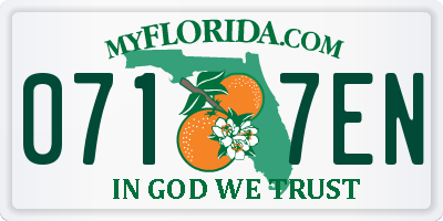 FL license plate 0717EN