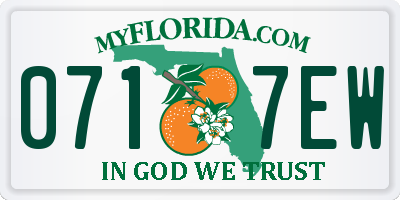 FL license plate 0717EW