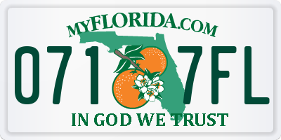 FL license plate 0717FL