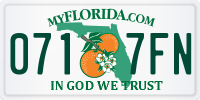 FL license plate 0717FN