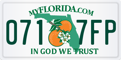 FL license plate 0717FP