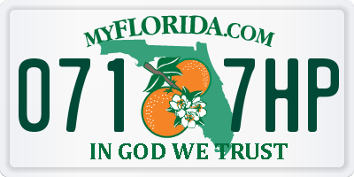 FL license plate 0717HP