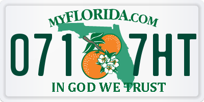 FL license plate 0717HT