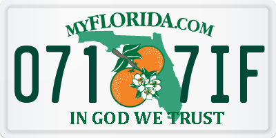 FL license plate 0717IF